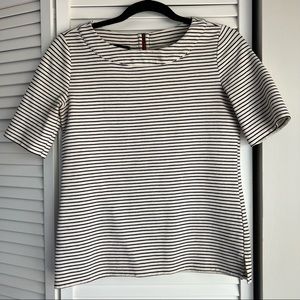 Talbots striped short sleeve shirt